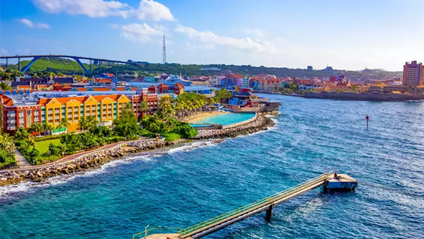 Vista aérea de Curação. Dicas para pacote Curaçao barato