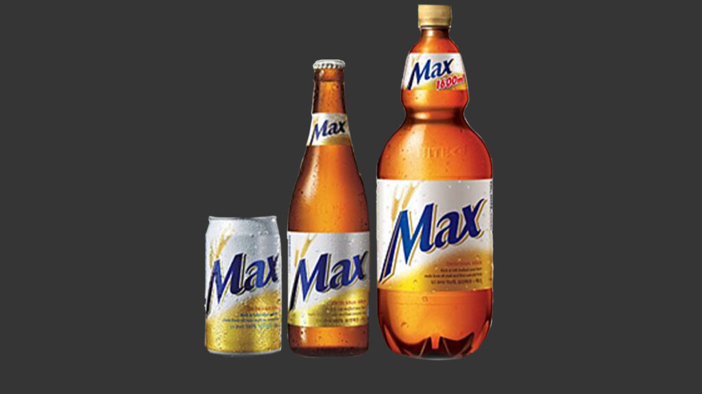 Cerveja Max Premium esta entre as 10 cervejas mais populares da Coréia do Sul.